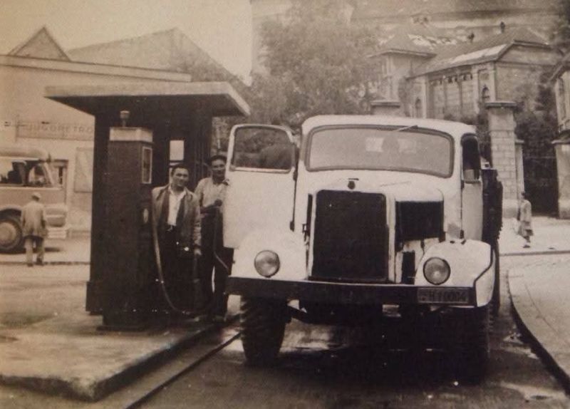 Benzinska pumpa u Vlaškoj ulici 1950. godine